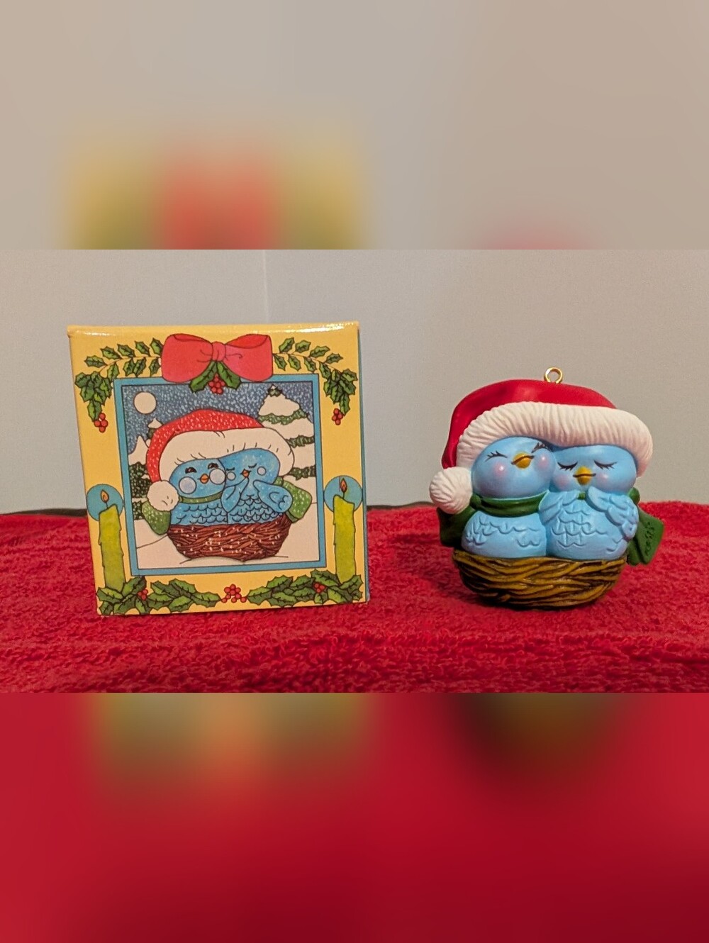 Avon 1983 Nestled Together Keepsake Ornament
